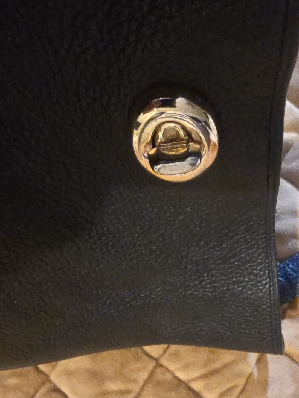 Coach Black Pebbled Leather Shoulder Bag - Picture 3 of 4